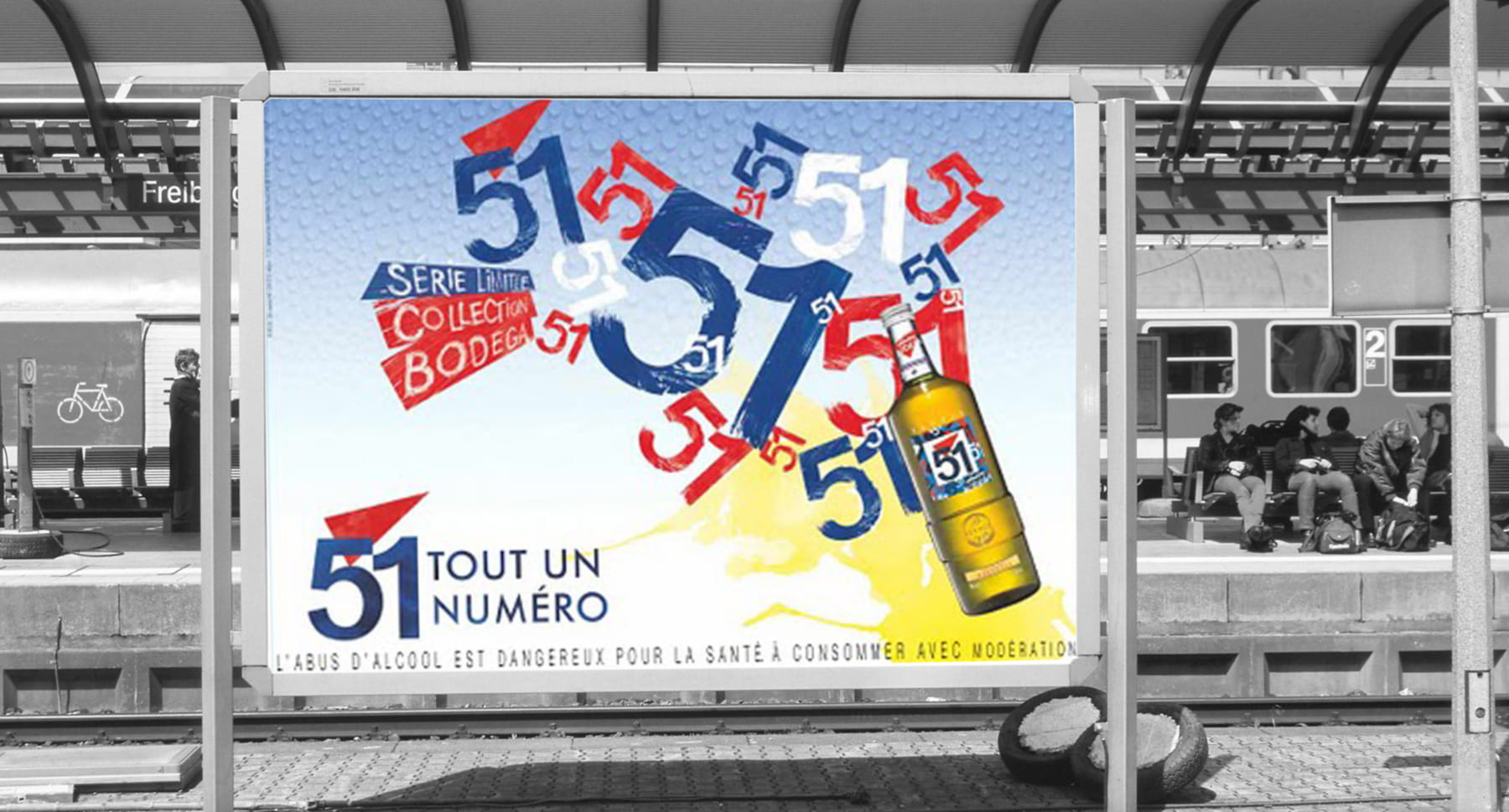 Campagne d'affichage Pastis 51 collection bodéga série limitée