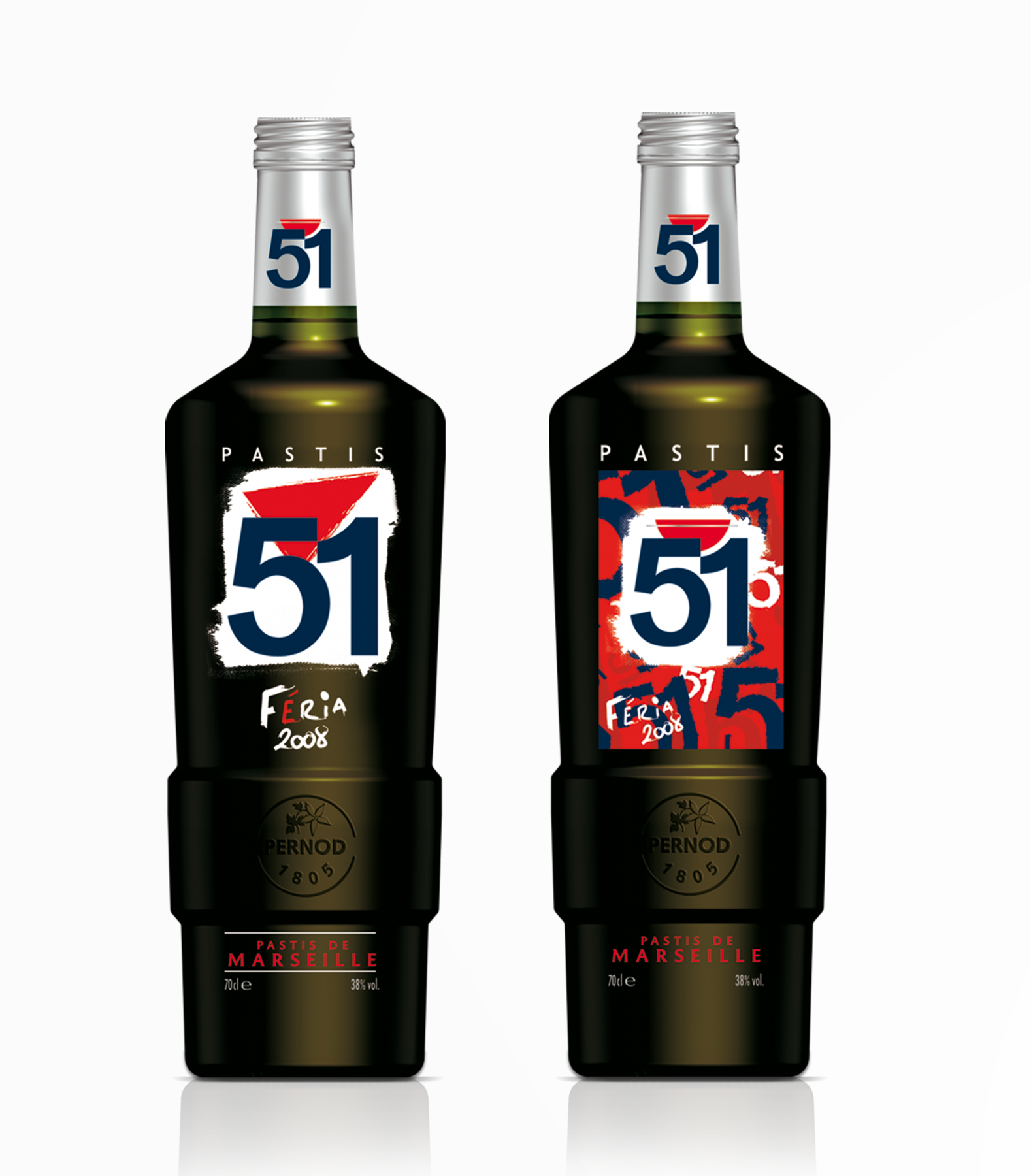 Packaging pour les bouteilles de Pastis 51 collection Bodéga