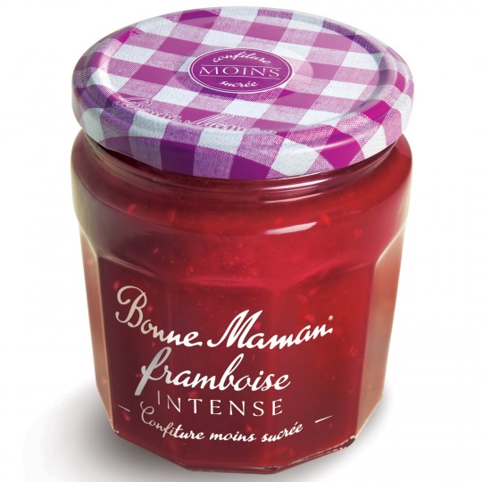 Packaging pour confiture Framboise Intense Bonne Maman