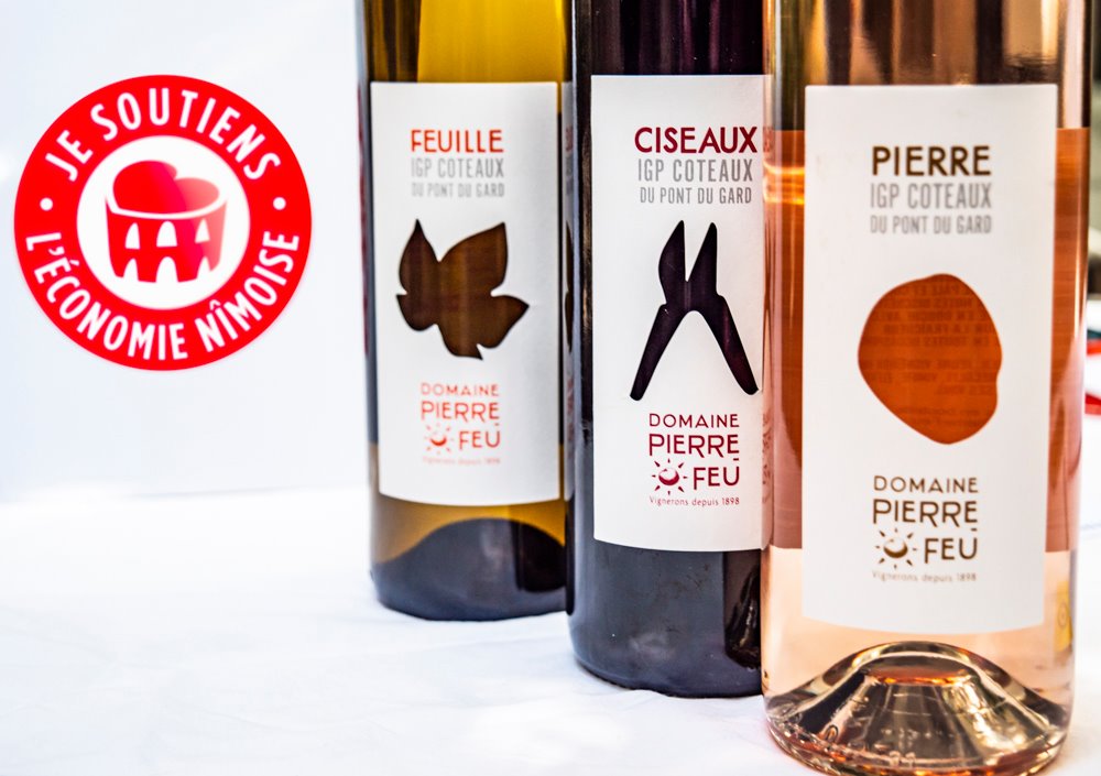 Packaging des cuvées Pierre Feuille Ciseaux du domaine viticole Pierre Feu à Joncquières 03