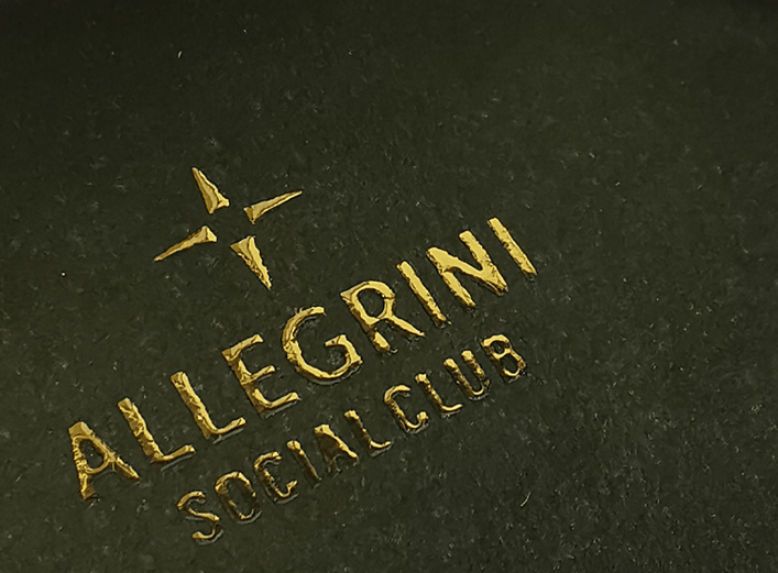 Logo or à chaud Allegrini Social Club