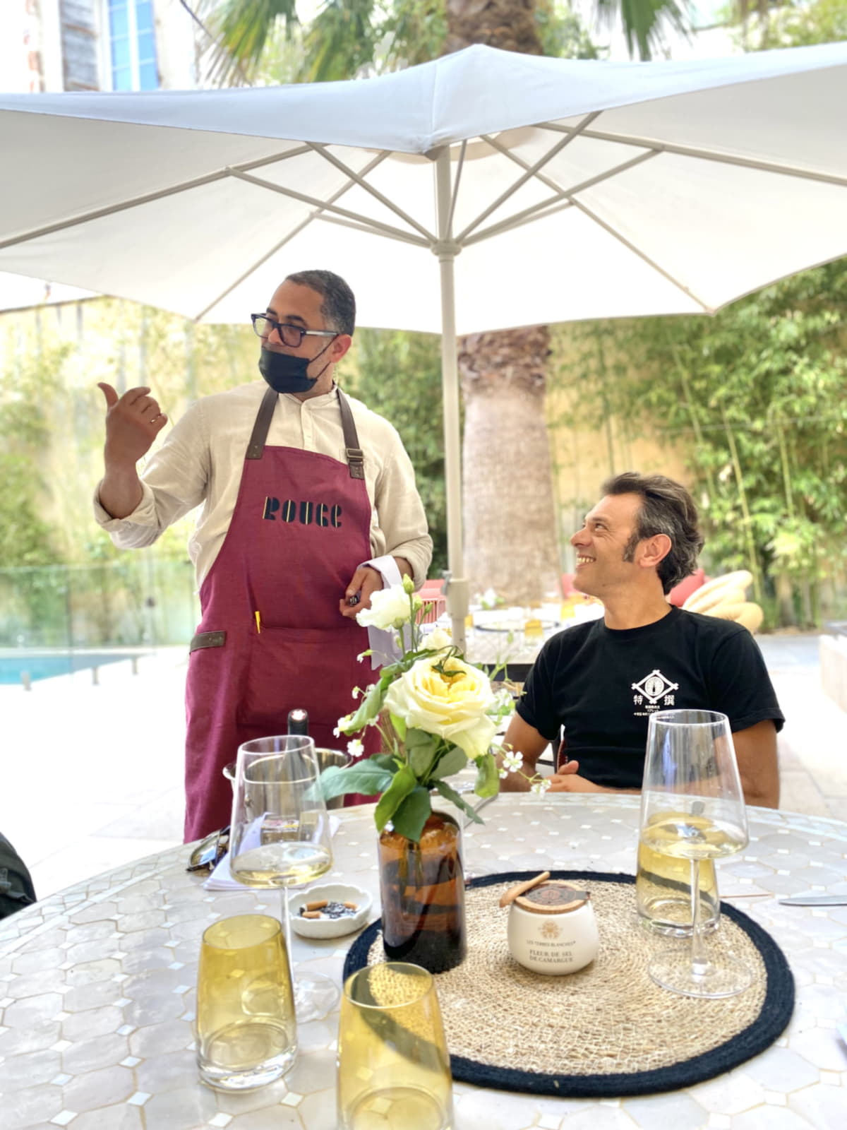 L'équipe Calibre22 réunie chez Rouge restaurant étoilé à Nîmes