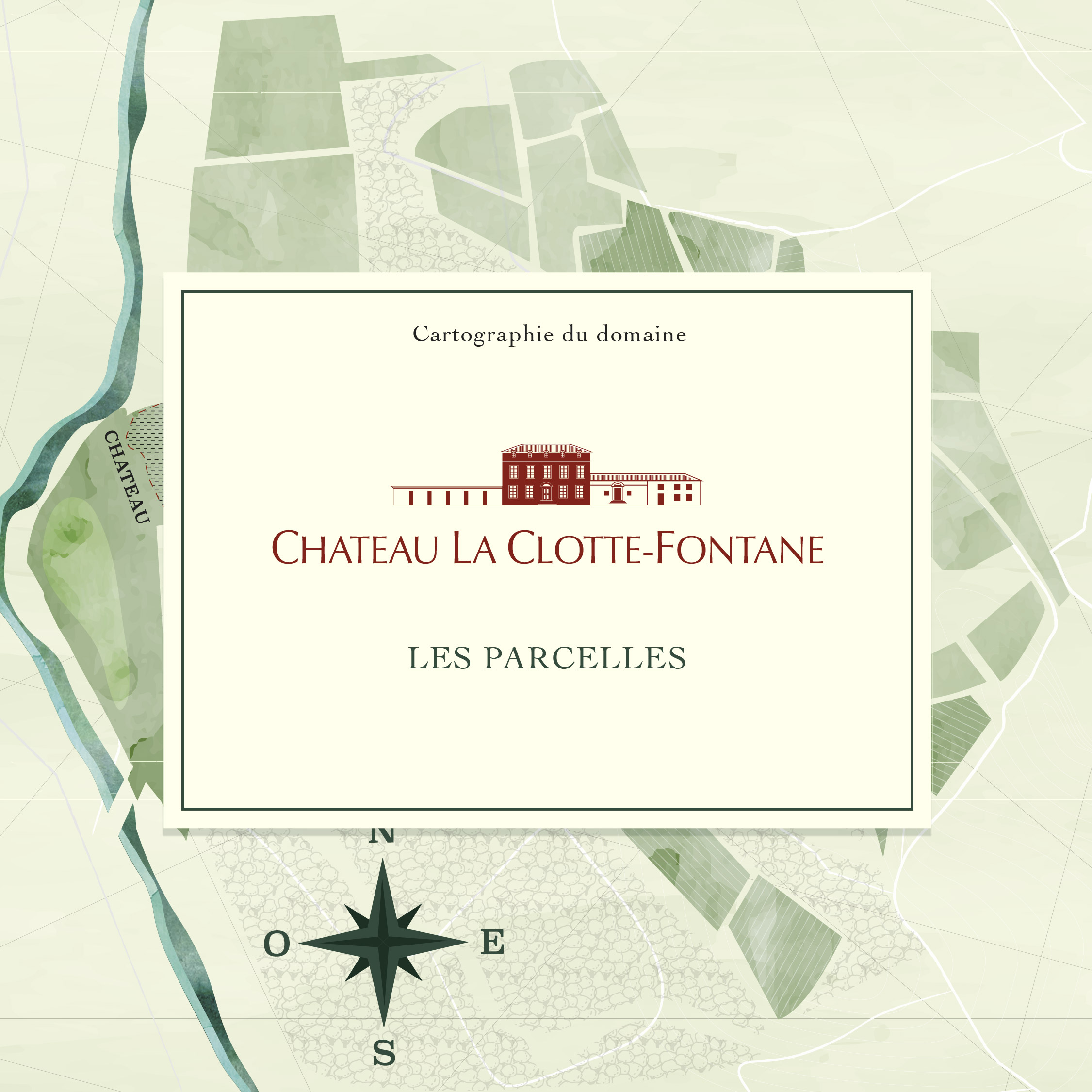 Cartographie domaine viticole Château La Clotte Fontane à Salinelles