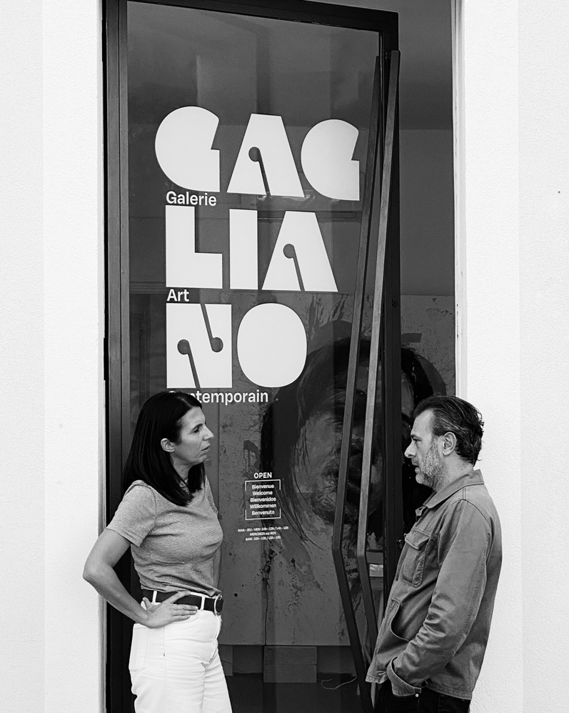 La vitrine de la Galerie Gagliano à Nîmes