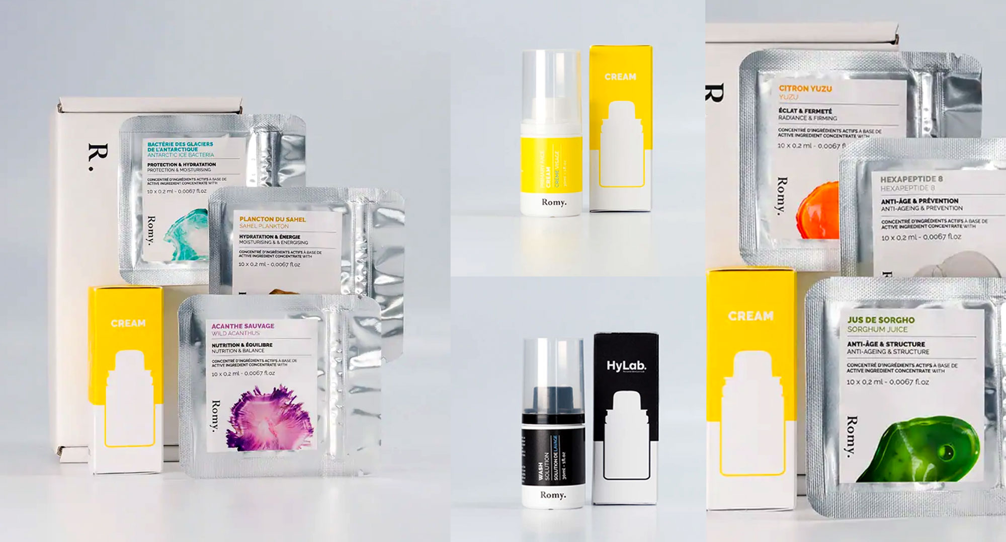 Gamme packaging HyLab Romy Paris