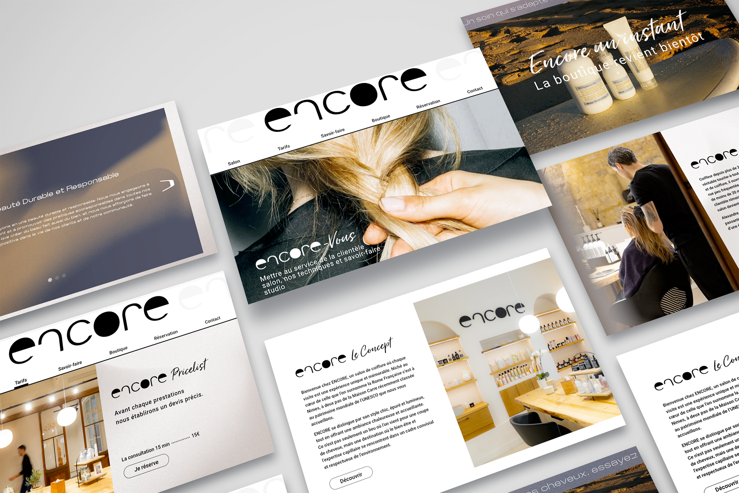 Perspective Web Screens Mockup